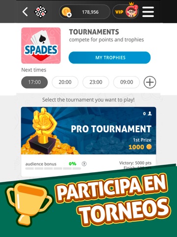 Spades GameVelvet iPad screenshot