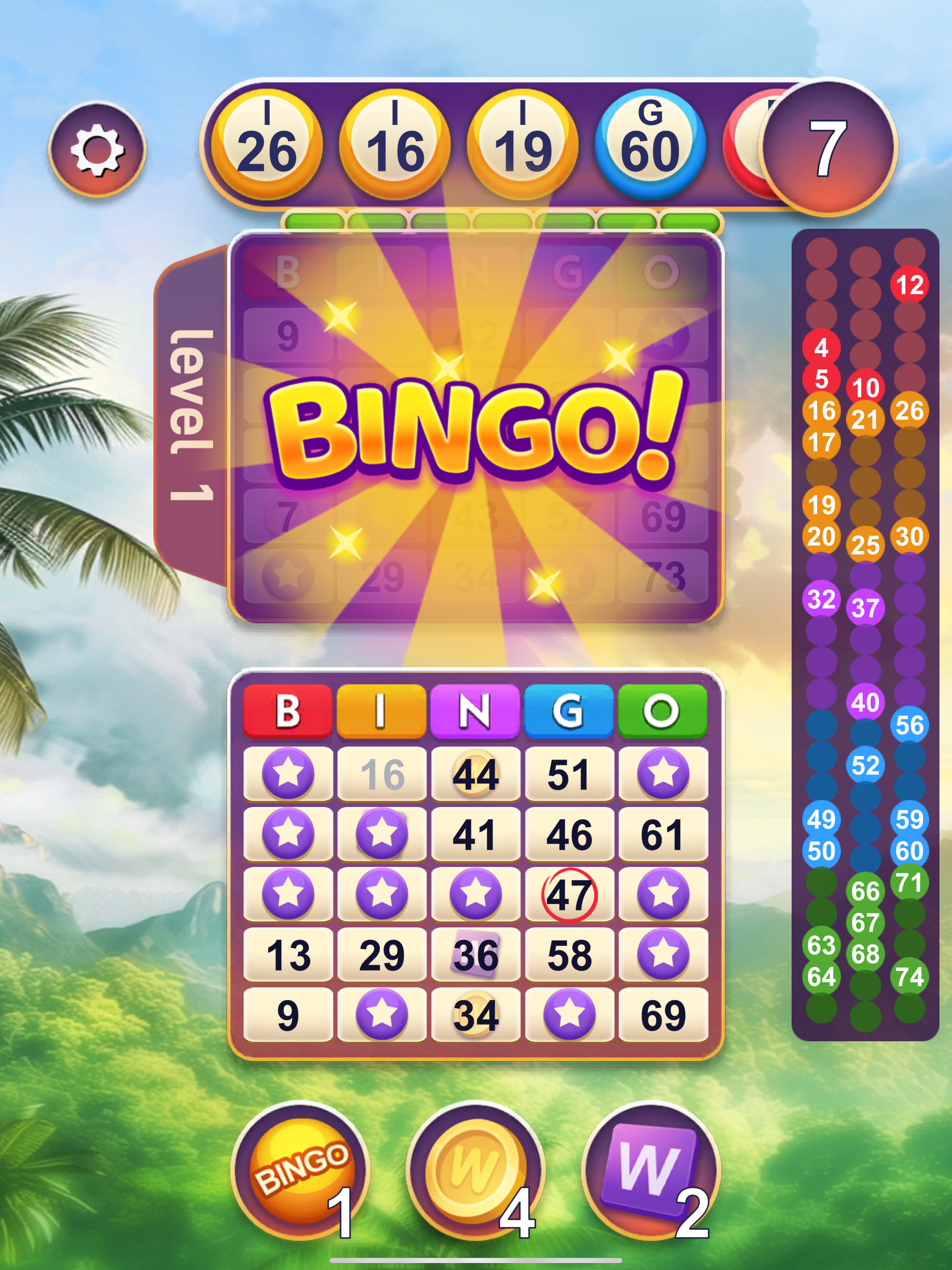 Bingo Words and Wildlife