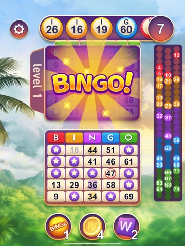 Bingo Words and Wildlife iPad screenshot