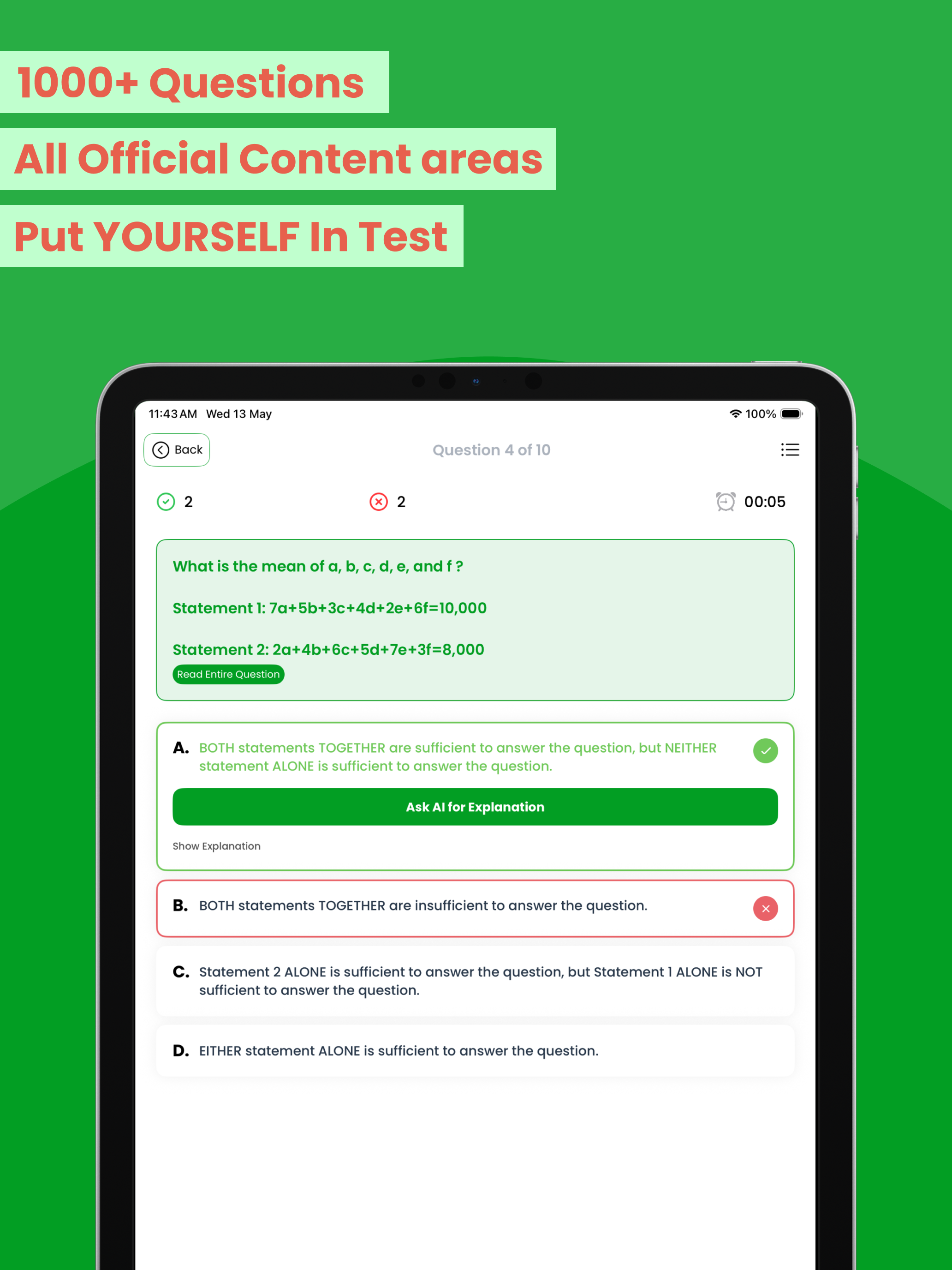 GMAT Practice Test: MBA Prep
