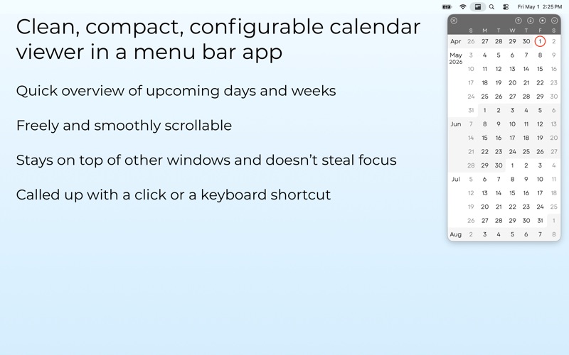 Screenshot #1 pour Three Month Calendar