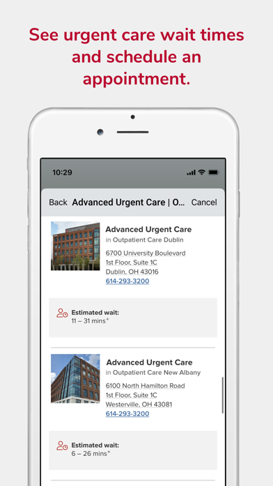 Ohio State MyHealth Screenshot