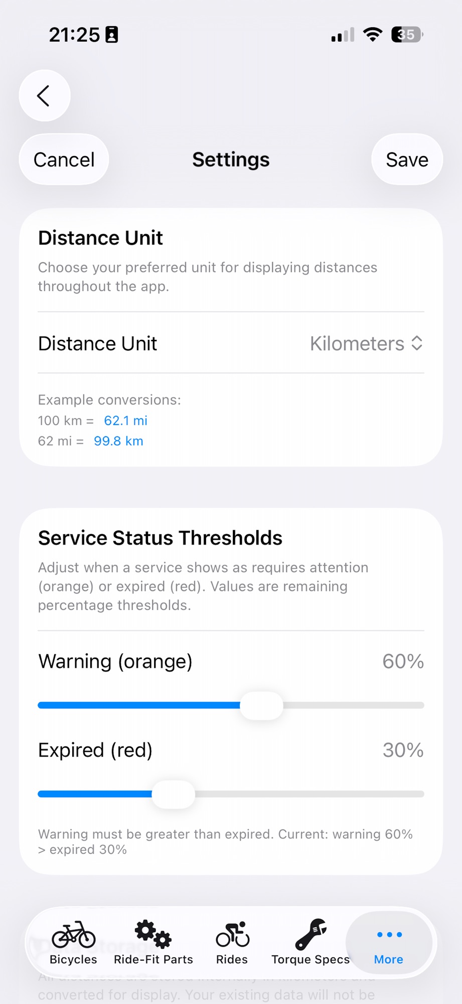 BicycleCareLog - Mile Tracker screenshot 8
