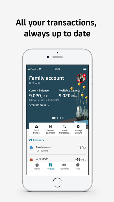 Mobile Banking UniCredit iPhone screenshot 6 - Finance app