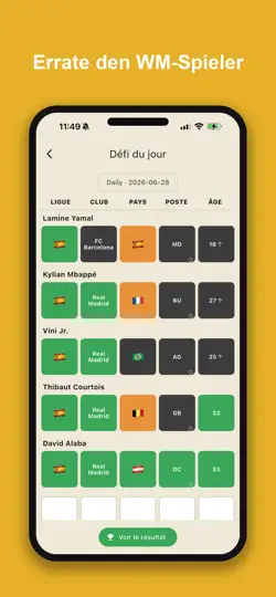 Screenshot von Footle – Word Game auf dem iPhone 2