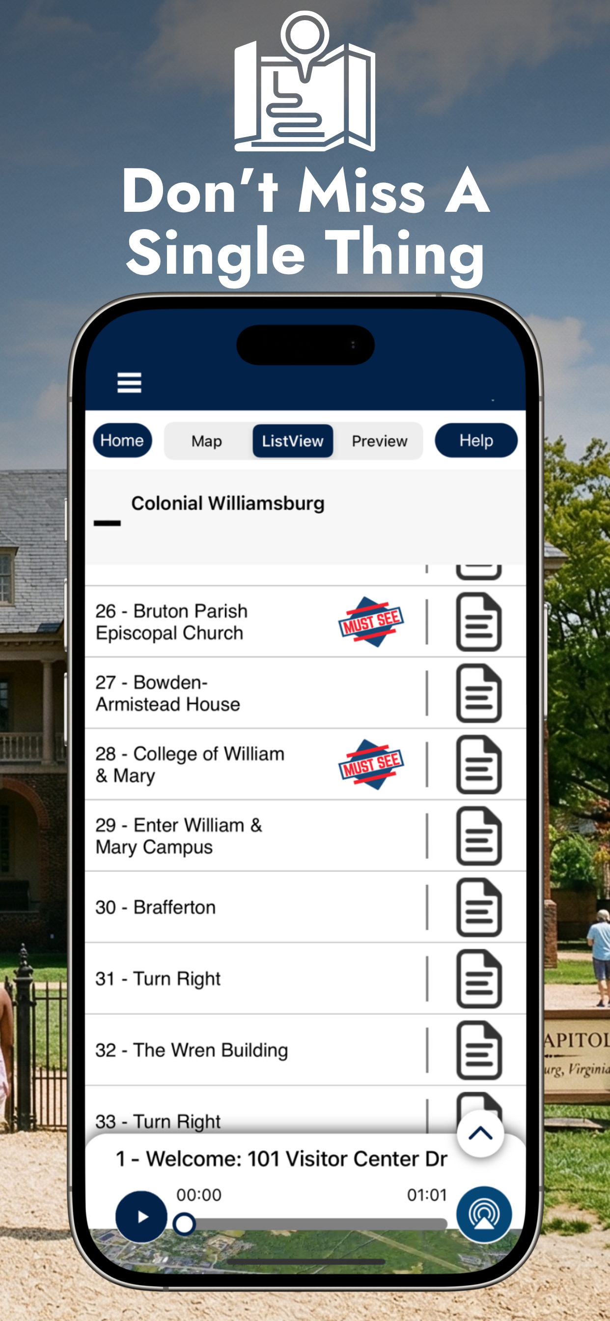 Colonial Williamsburg GPS Tour