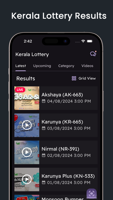 Malluz Kerala Lottery Result Screenshot