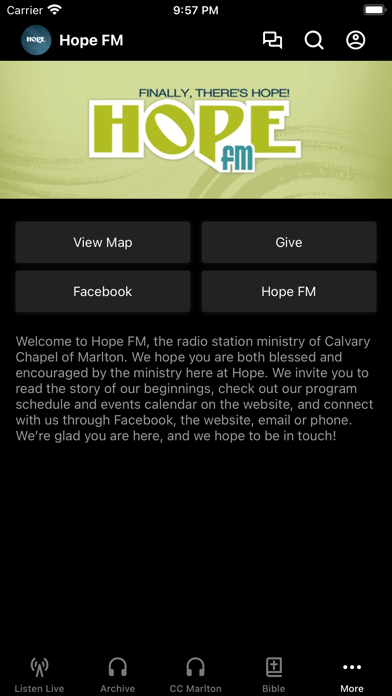 Hope FM Screenshot