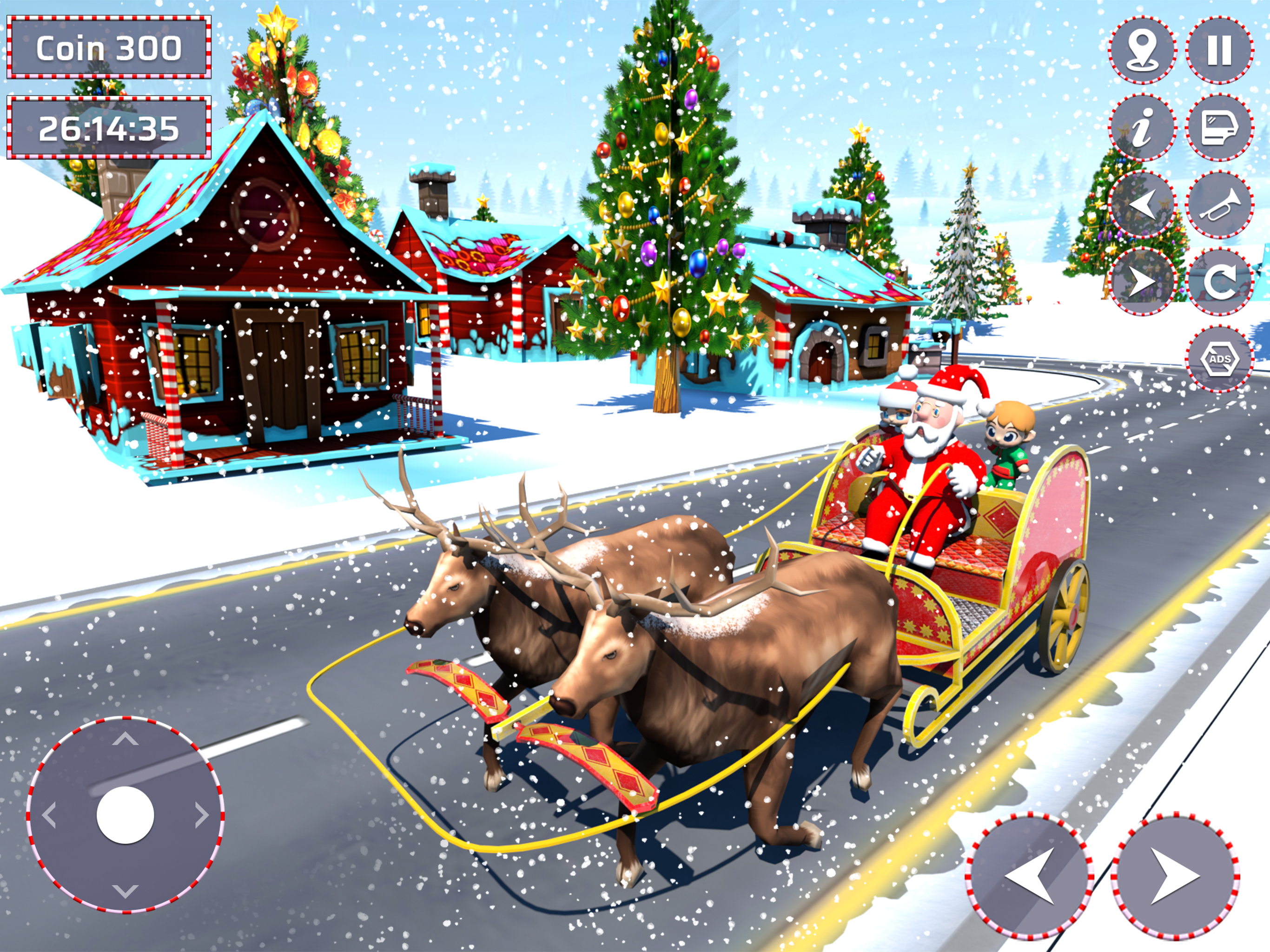 Sleigh Driving Santa Gift Game screenshot 8
