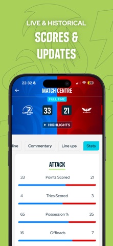 United Rugby Championship screenshot