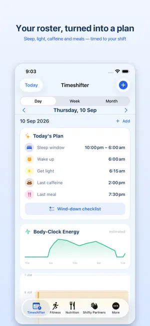 Shifty: Shift Worker Wellness screenshot 1