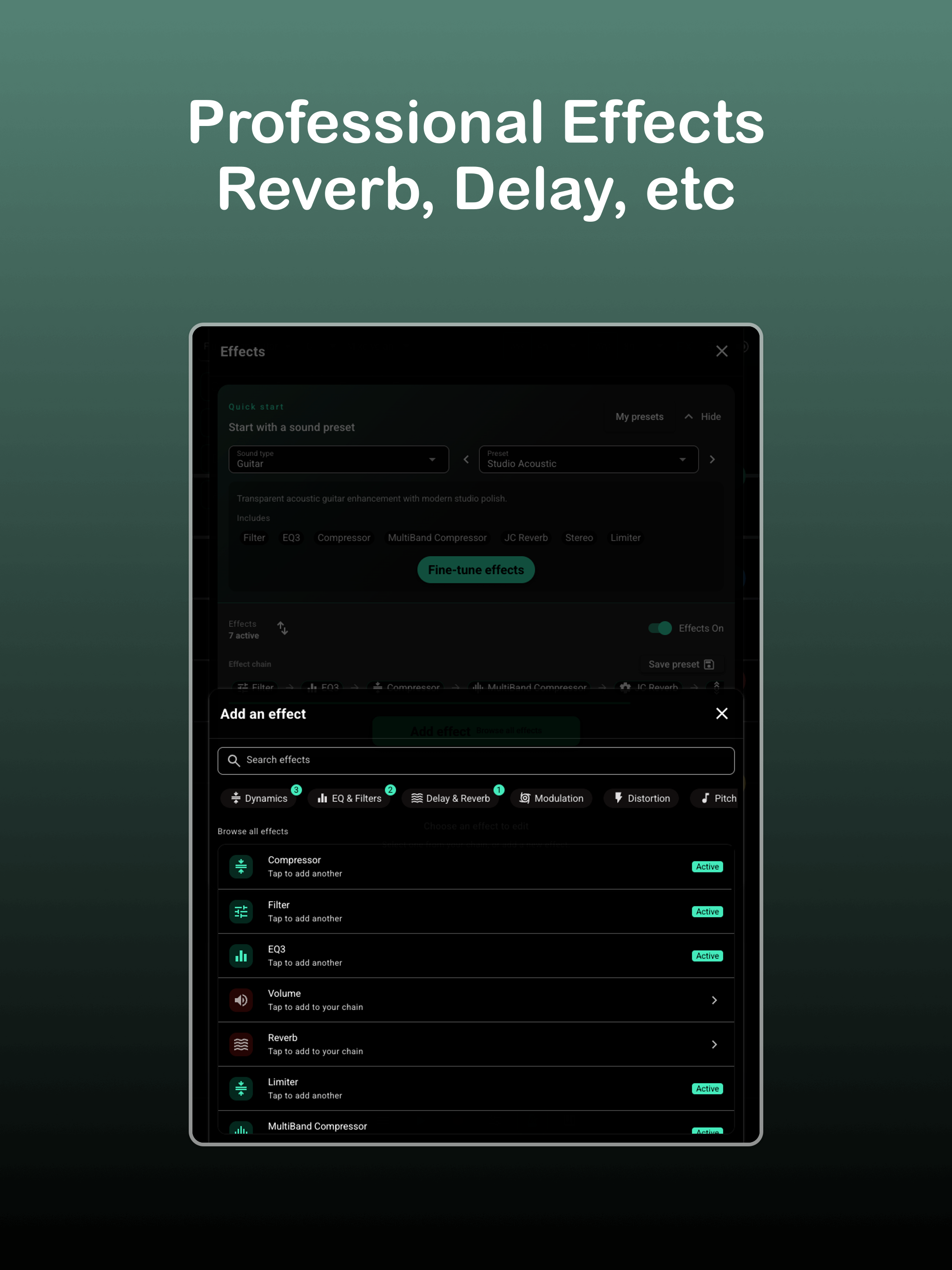 Melodic Guitar: Guitar Studio screenshot 9