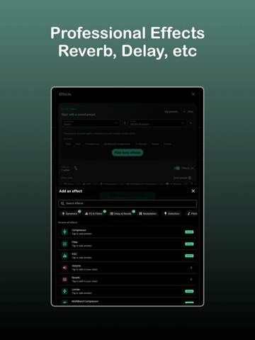Melodic Guitar: Guitar Studio iPad screenshot