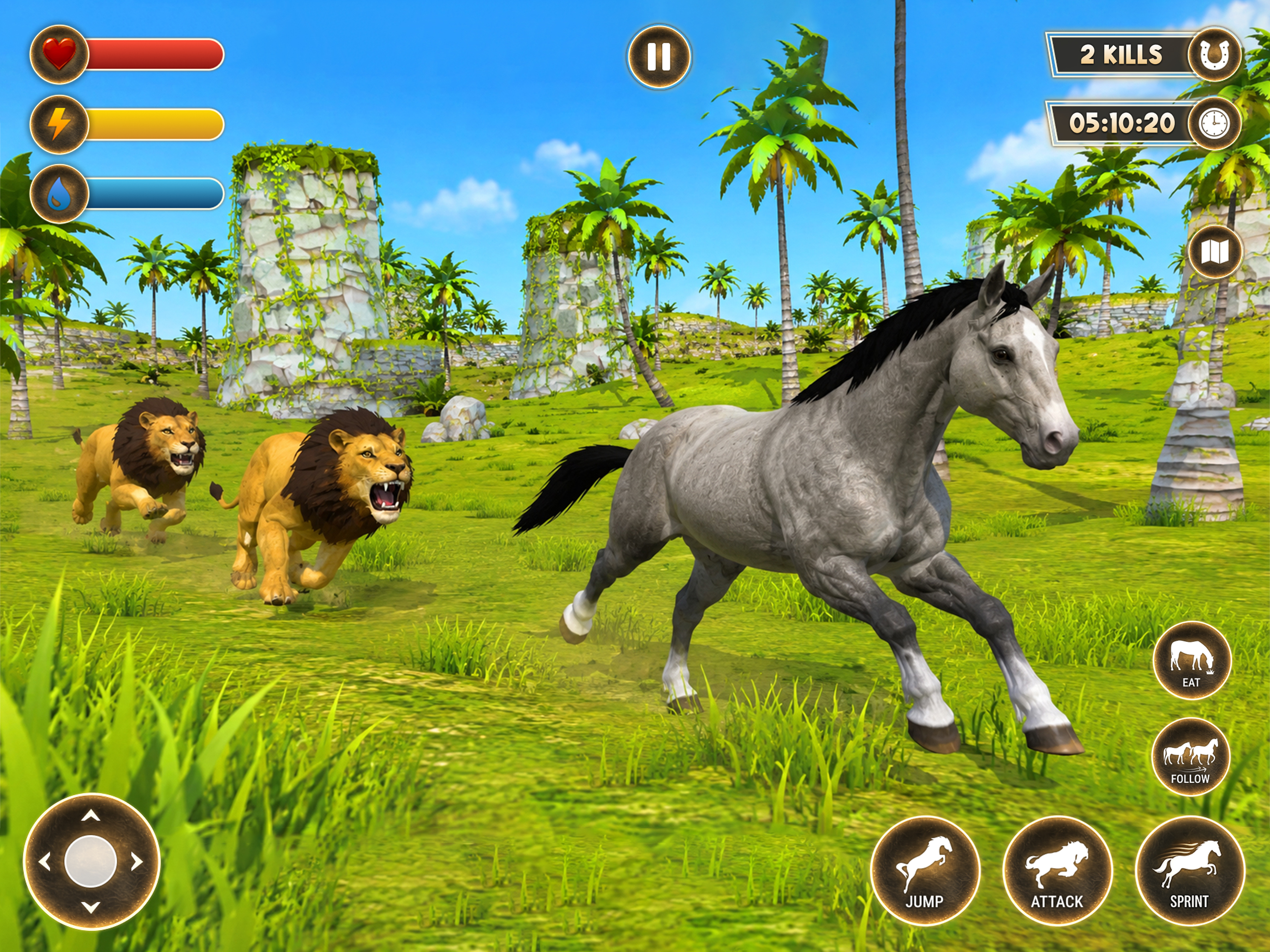 Wild Forest Horse Simulator screenshot 8