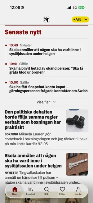 Säffle-Tidningen Nyheter screenshot 1