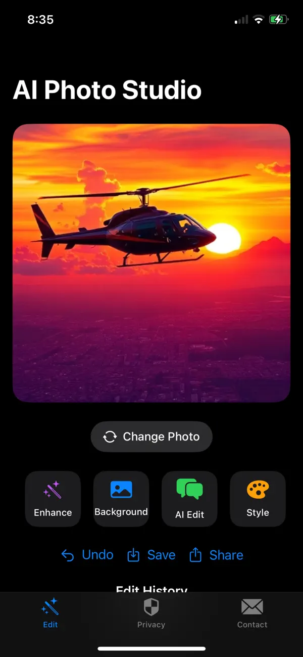 Screenshot #1 pour AI Photo Studio Background