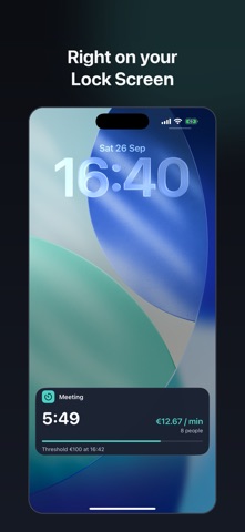 Screenshot 2 of MeetingCostTicker by Symtix App