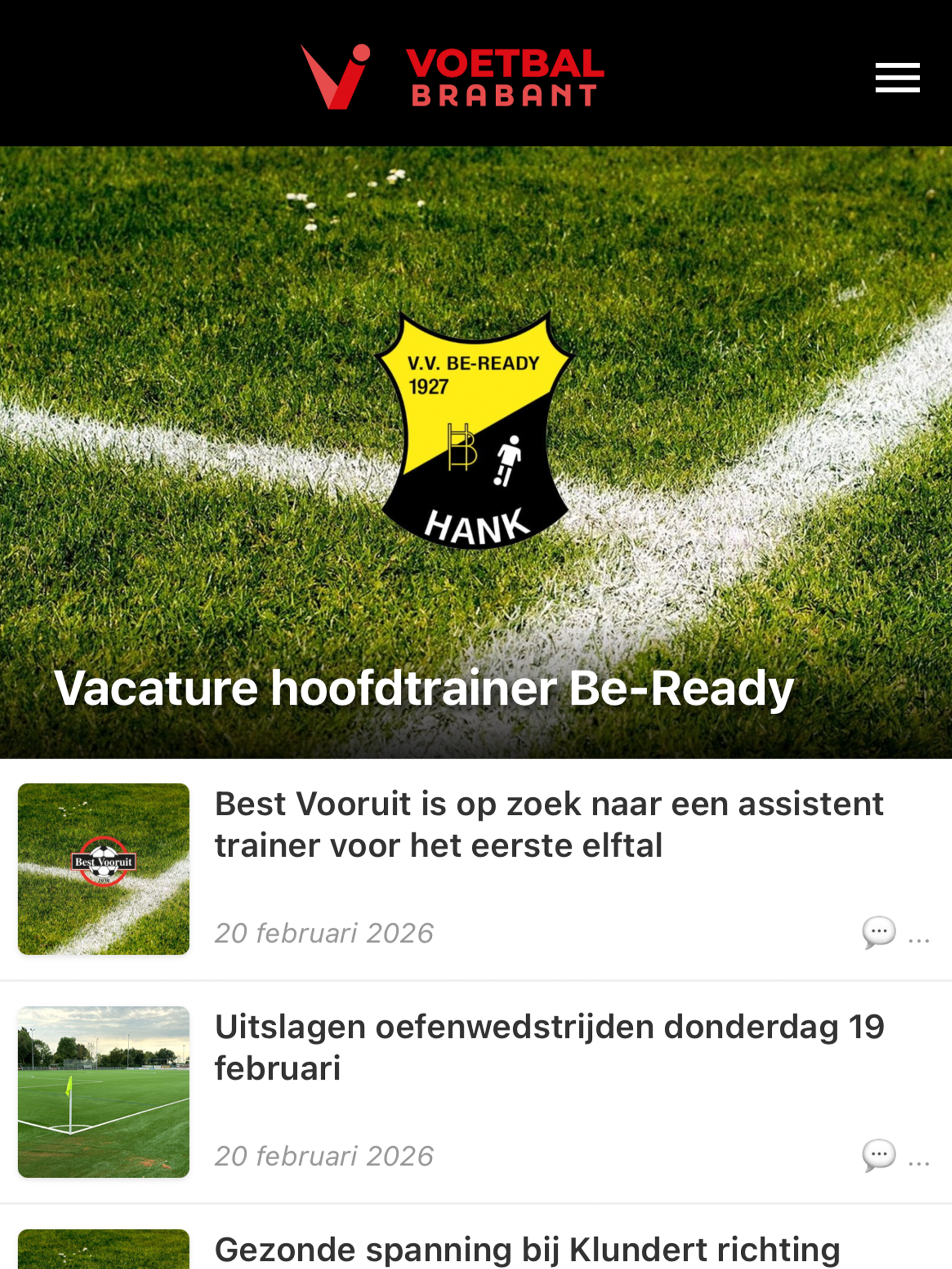 Voetbal Brabant