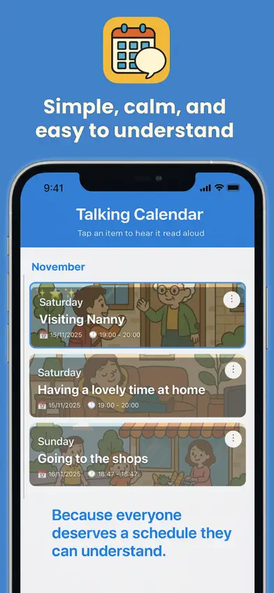 Talking Calendar App screenshot 3