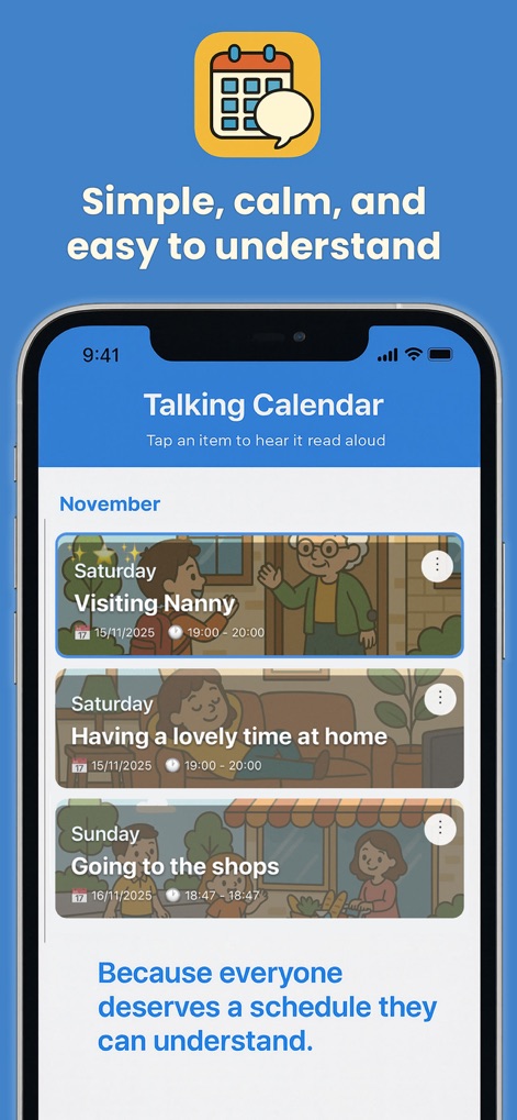 Talking Calendar App - Health & Fitness App | MWM