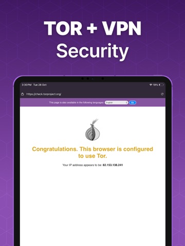 TOR Browser: Phantom iPad screenshot