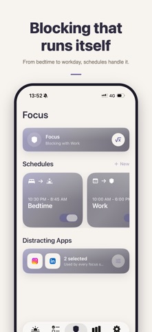 goob: alarm & app blocker iPhone screenshot