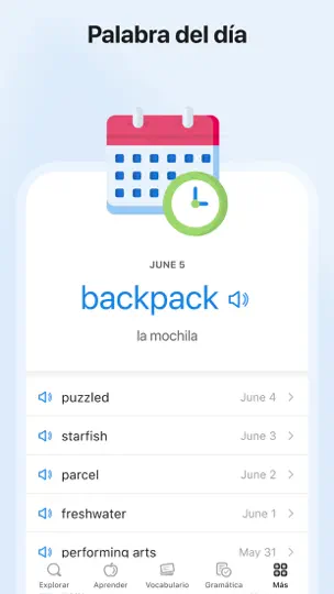 Captura de pantalla de Inglés.com Aprender Inglés en iPhone 9