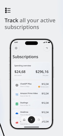 Subscription Manager & Cancel screenshot