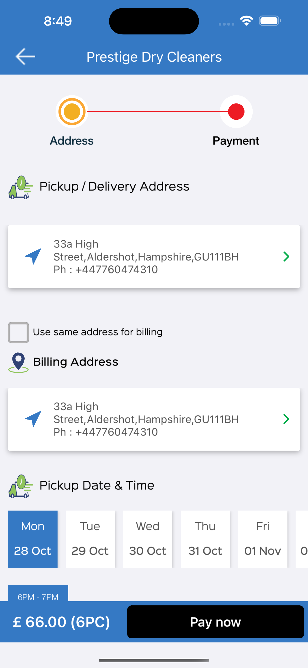 Prestige Dry Cleaners screenshot 4