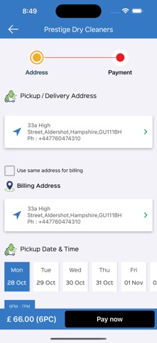 Prestige Dry Cleaners screenshot