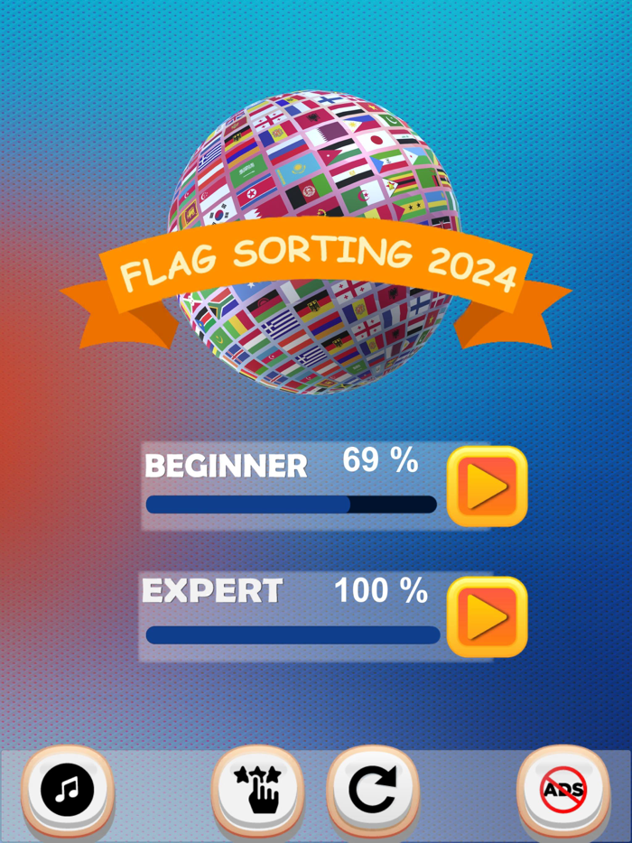 Flag Sort Game Sorting Puzzle