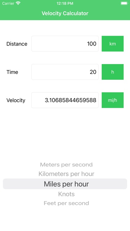 Velocity Calc and Converter screenshot-3