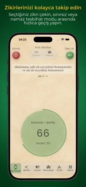Zikirmatik PRO: Kuran & Namaz screenshot 1