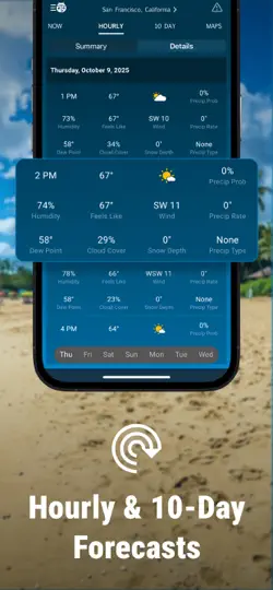Скриншот WeatherBug: Weather Forecast на iPhone 4