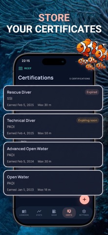 Reef: Scuba Diving Logbook Screenshot 4 of 5