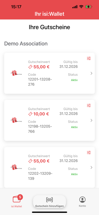 isi:Wallet Screenshot 2 of 5
