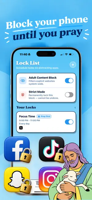 Scroll The Bible: Prayer Lock screenshot 2