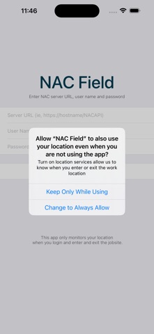 NAC Field iPhone screenshot