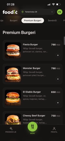 Foodić screenshot