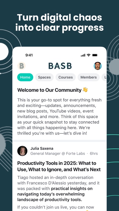 Building a Second Brain iPhone screenshot 1 - Social Networking app