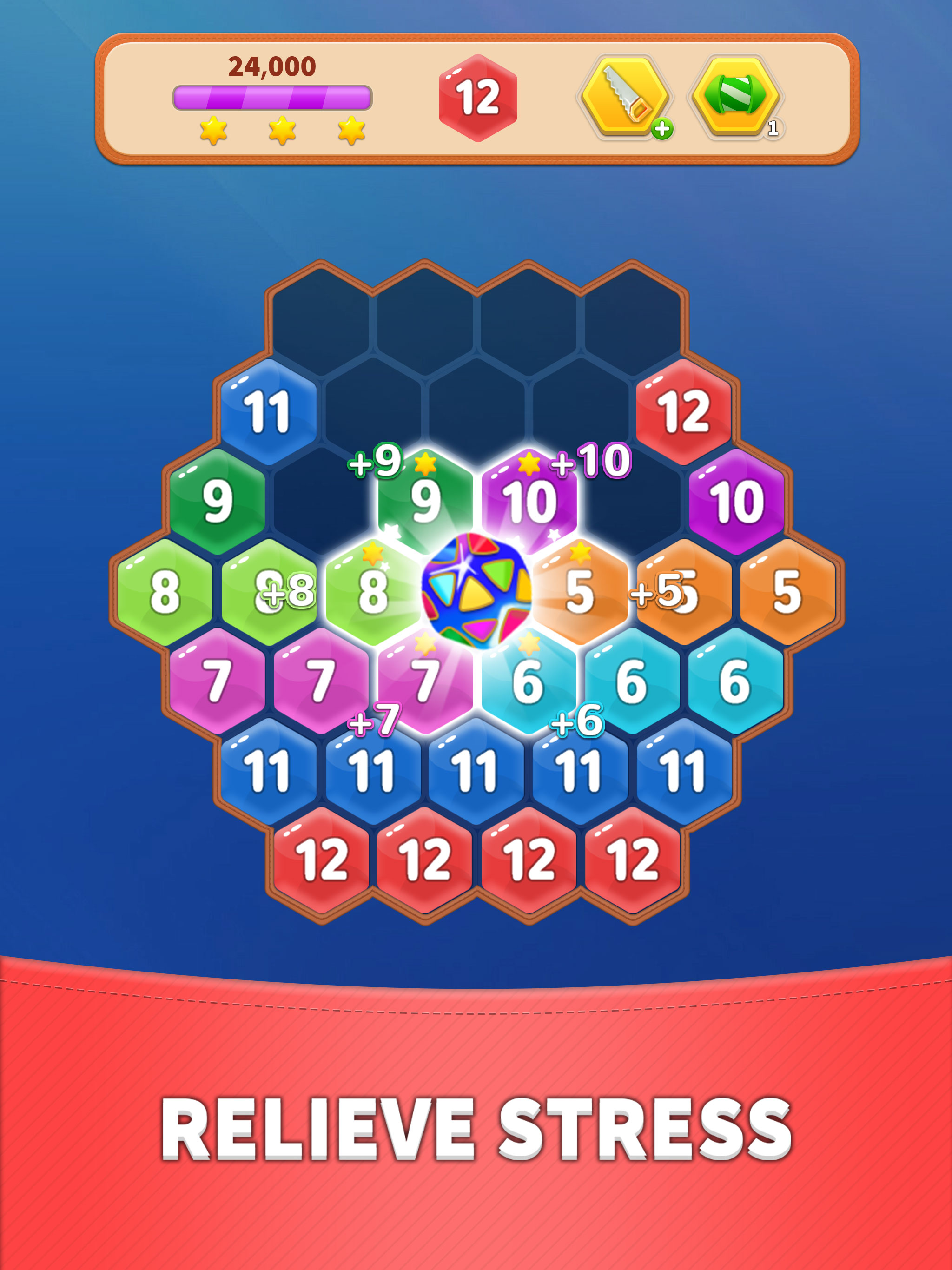 Hexagon Merge Mania