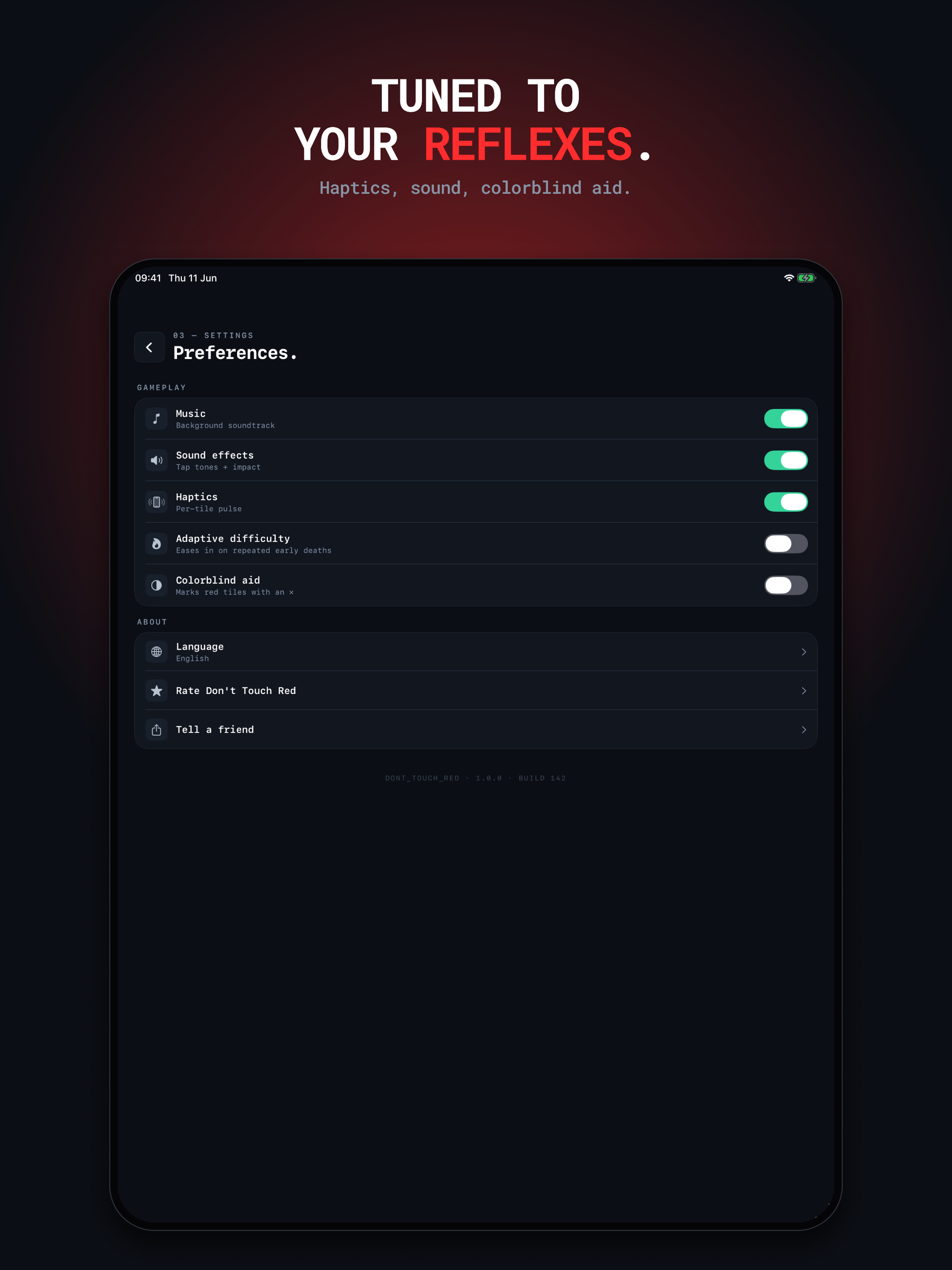 Don't Touch Red: Reflex Tap