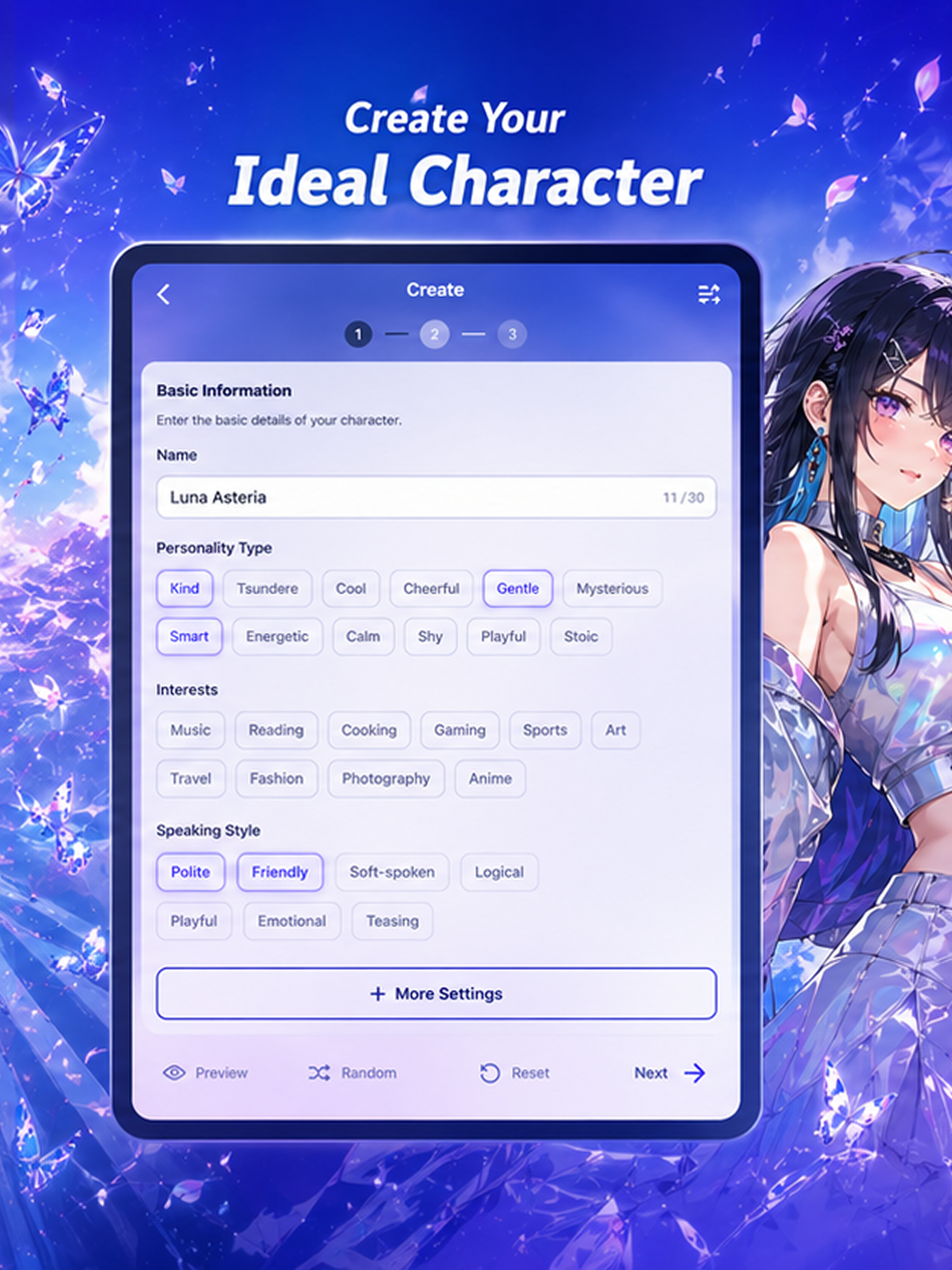 ANIME Character AI Chat：AITOMO screenshot 7