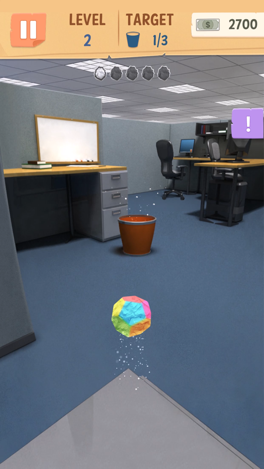 #4. Office Paper Toss (iOS) 来自: Devganiya Dilip