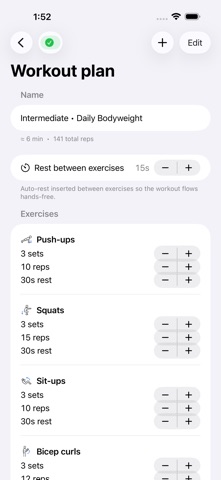 RepZen: Rep Counter & Coach iPhone screenshot
