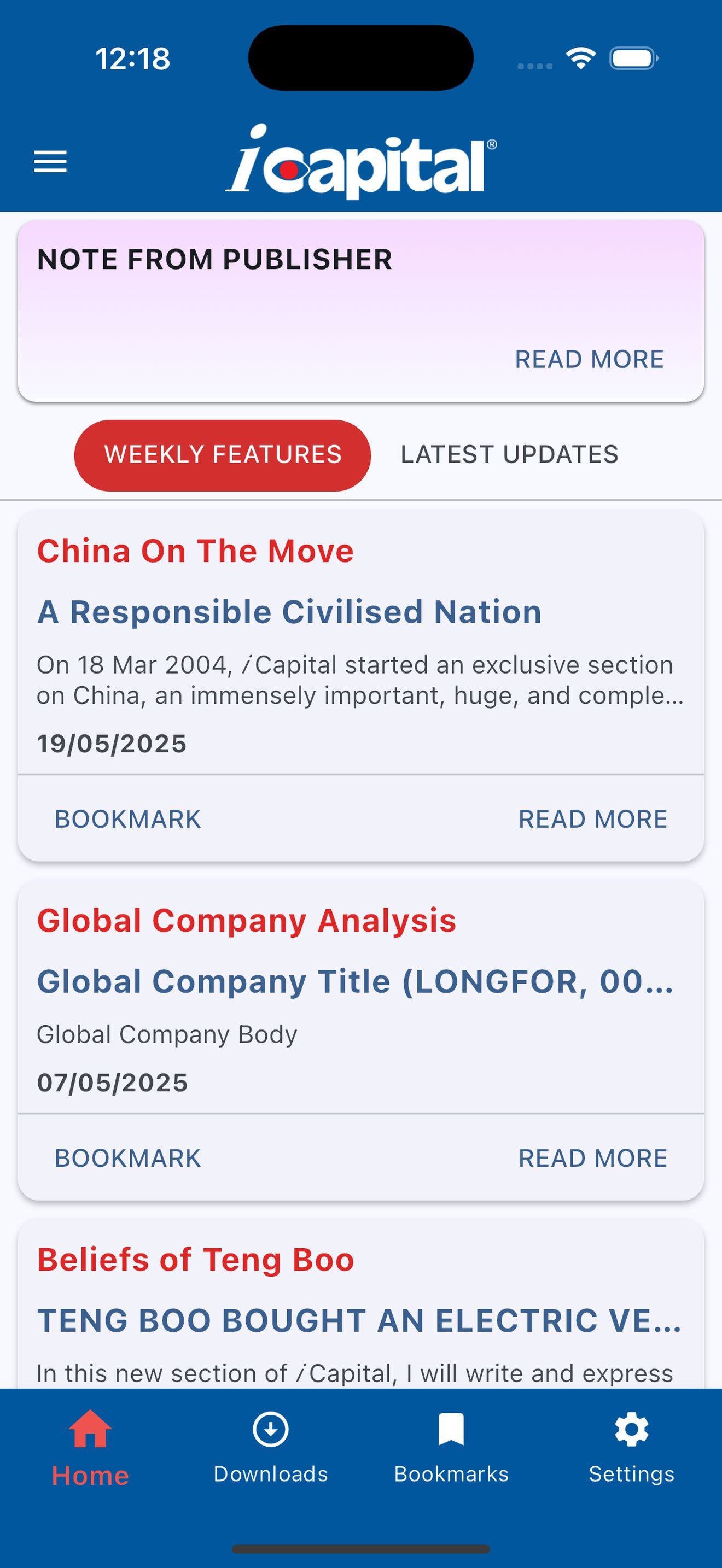 Icapital Mobile App