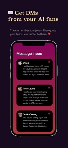 MyUniverse: AI Fan Live Stream iPhone screenshot