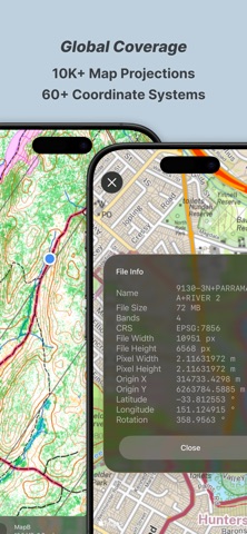 MapCheck: Offline GeoTIF & PDF iPhone screenshot