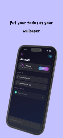 TaskWall: Your todo wallpaper Screenshot 1 of 1