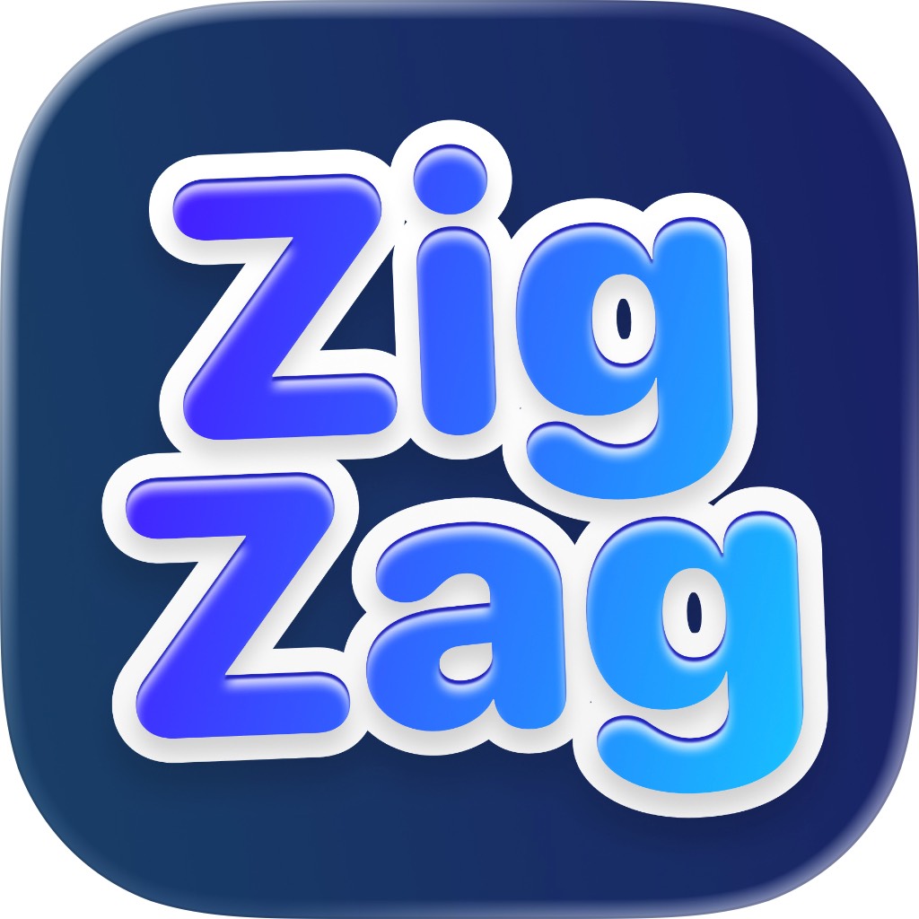 Apple App Store cover for ZIG ZAG Puzzle